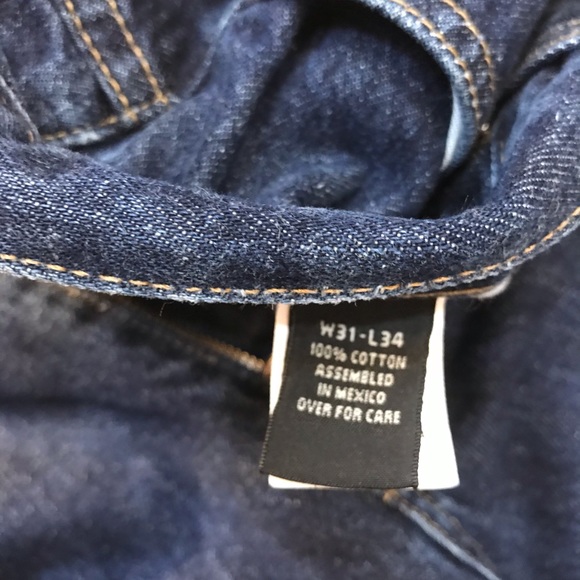 Men’s Vintage Structure dark denim Jeans 31X34 - Picture 6 of 12